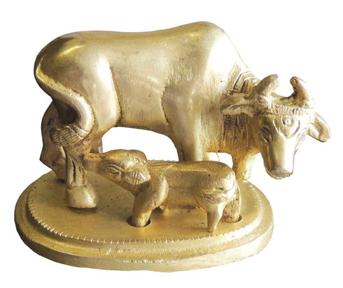 Brass Cow Statue 0.3Kg